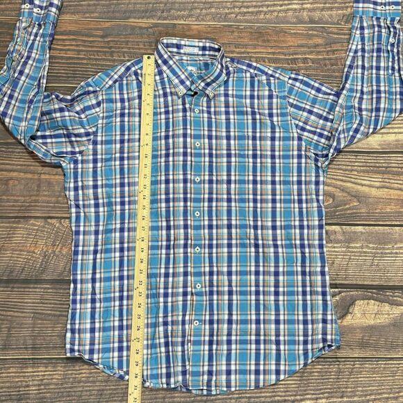 Peter Millar‎ Men's Button Down Long Sleeve Plaid Shirt 100% Cotton Size XL EUC - Picture 8 of 10